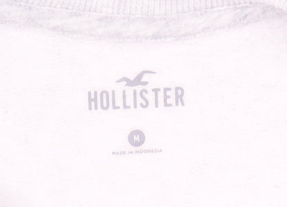 Hollister Grey Unisex Sweatshirt M Logo Pullover