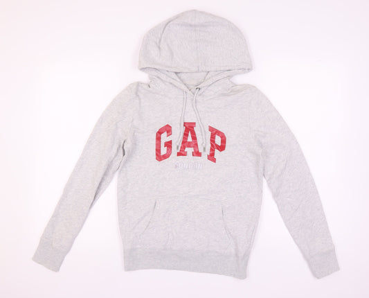 GAP Women's Grey Logo Hoodie, Size S, Casual Wear