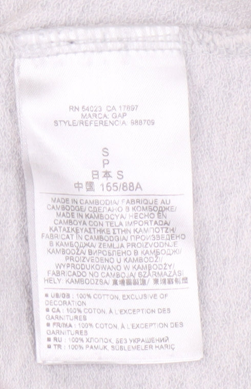 GAP Women's Grey Logo Hoodie, Size S, Casual Wear