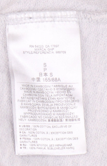 GAP Women's Grey Logo Hoodie, Size S, Casual Wear