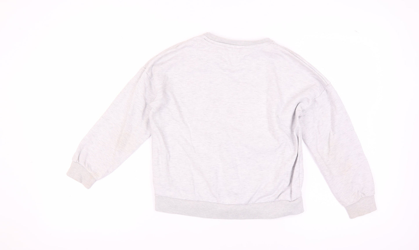 Marks and Spencer Girls' Grey Animal Print Sweatshirt, Size 10Y