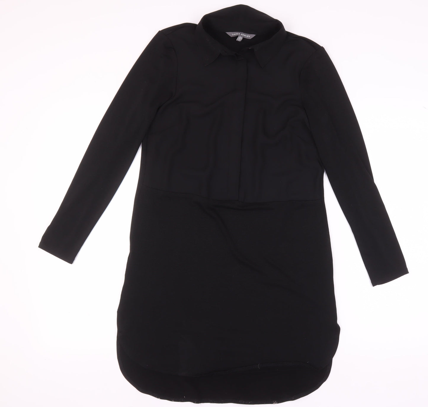 Laura Ashley Women's Black Shirt Dress Size 8