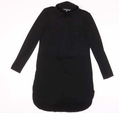 Laura Ashley Women's Black Shirt Dress Size 8