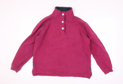 Lazy Jacks Unisex Red Henley Sweatshirt M