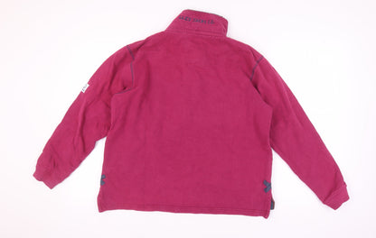Lazy Jacks Unisex Red Henley Sweatshirt M