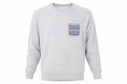 Mens UK Size M Firetrap Grey Pullover Sweatshirt