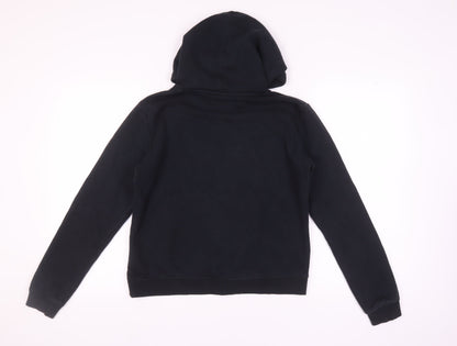 Nike Unisex Black Pullover Hoodie, M, Graphic Print