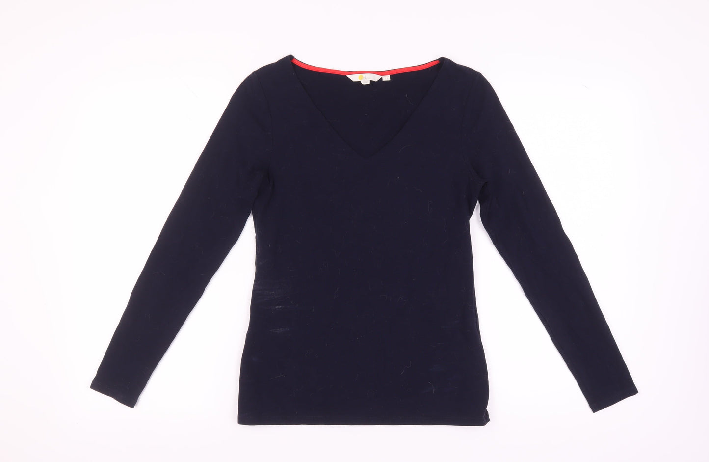 Boden Women's Blue V-Neck Long Sleeve T-Shirt Size 12
