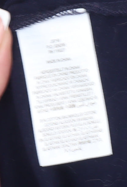 Boden Women's Blue V-Neck Long Sleeve T-Shirt Size 12