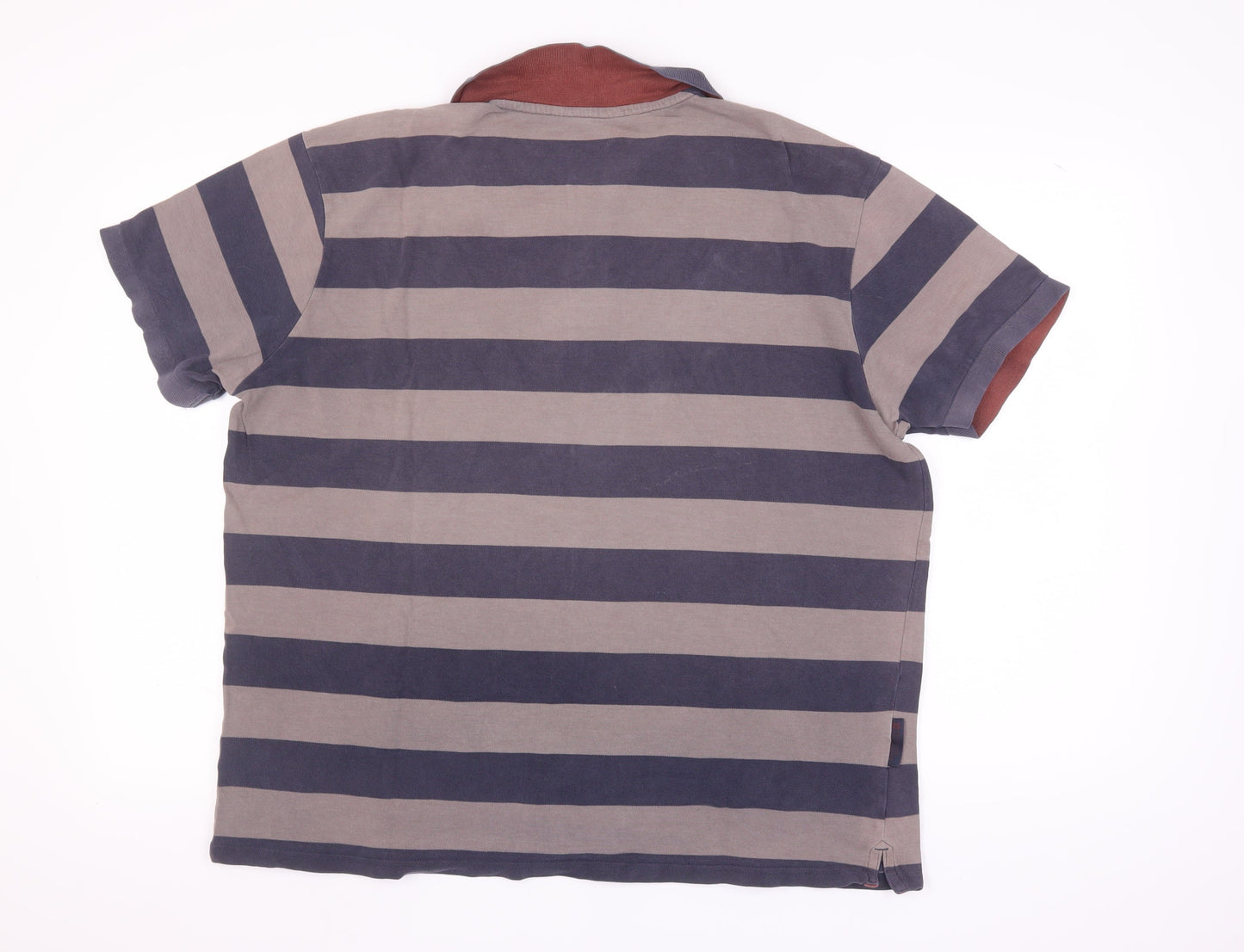 Mountain Warehouse Men’s Blue Striped XL Polo Shirt