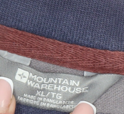 Mountain Warehouse Men’s Blue Striped XL Polo Shirt