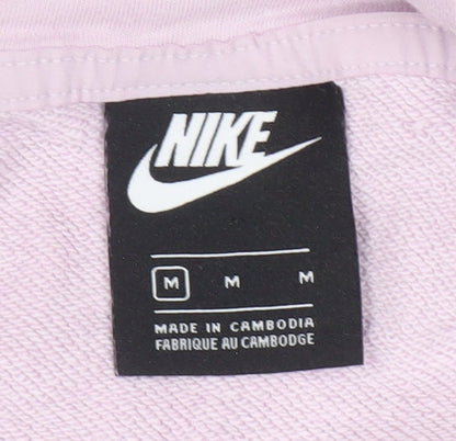 Nike Women's Pink Hoodie, Medium, Casual, Hooded, Comfy