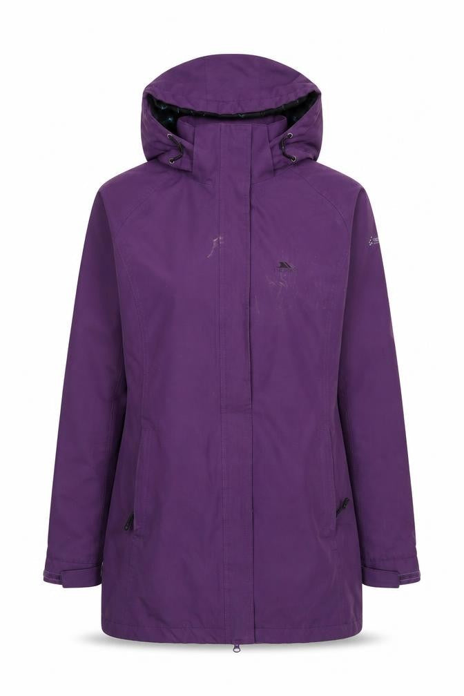 Womens UK Size XS Trespass Purple Rain Coat