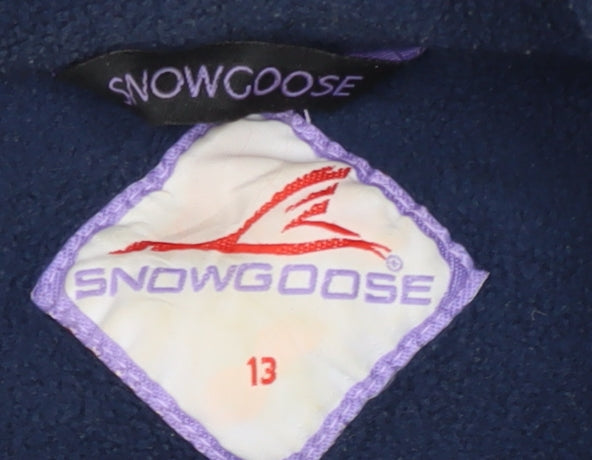 Snowgoose Boys Blue Fleece Jacket Size 13 Winter Casual