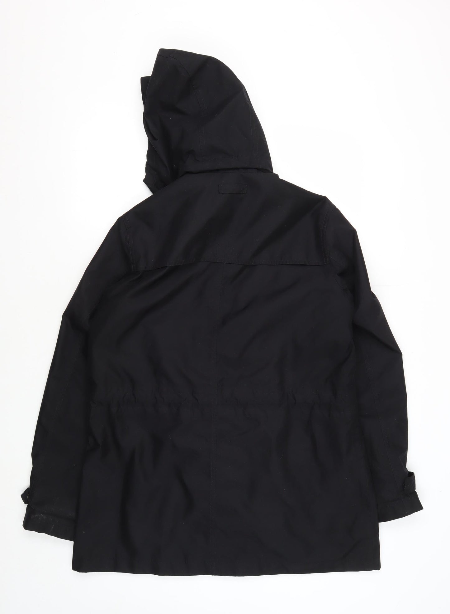 Womens UK Size M Lands' End Black Anorak Coat