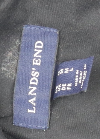 Womens UK Size M Lands' End Black Anorak Coat