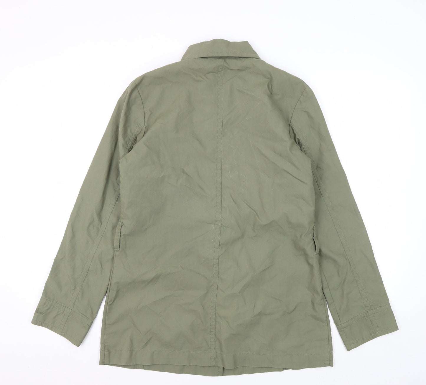 s.Oliver Women's Green Button Jacket Size 6 Collared Casual