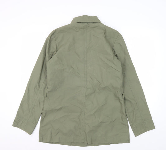 s.Oliver Women's Green Button Jacket Size 6 Collared Casual