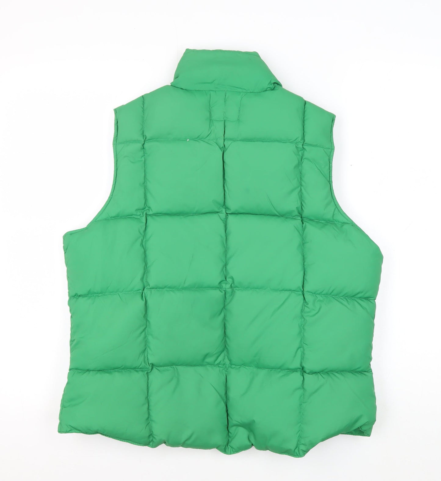Womens UK Size 10 Lands' End Green Puffer Jacket
