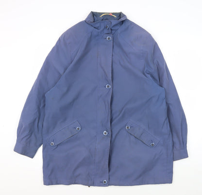 Marks & Spencer Women's Blue Mid-Length Coat Size 14