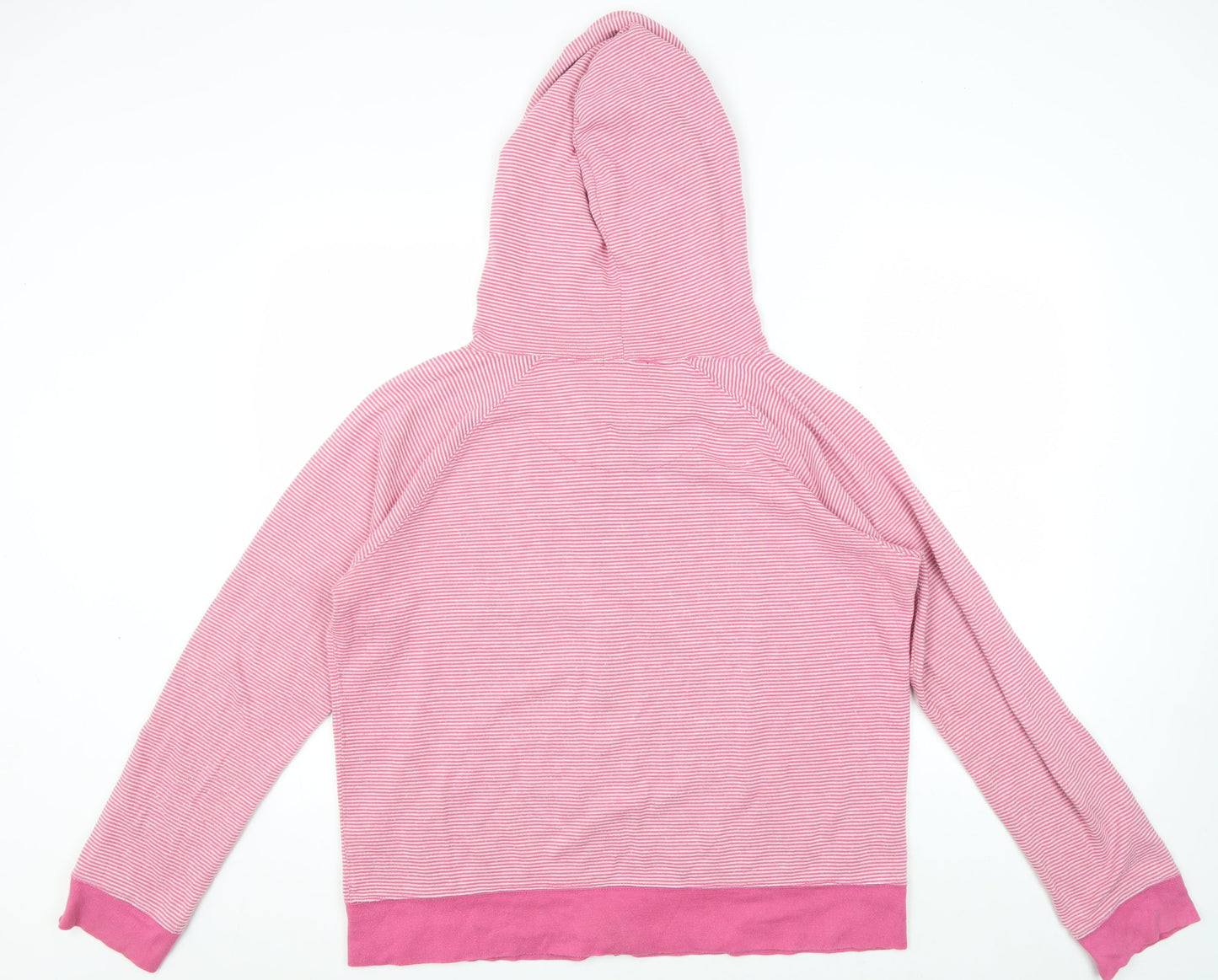 Gap Women's Pink Striped Full Zip Hoodie, XL