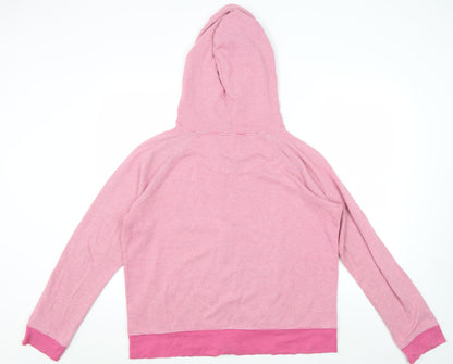 Gap Women's Pink Striped Full Zip Hoodie, XL