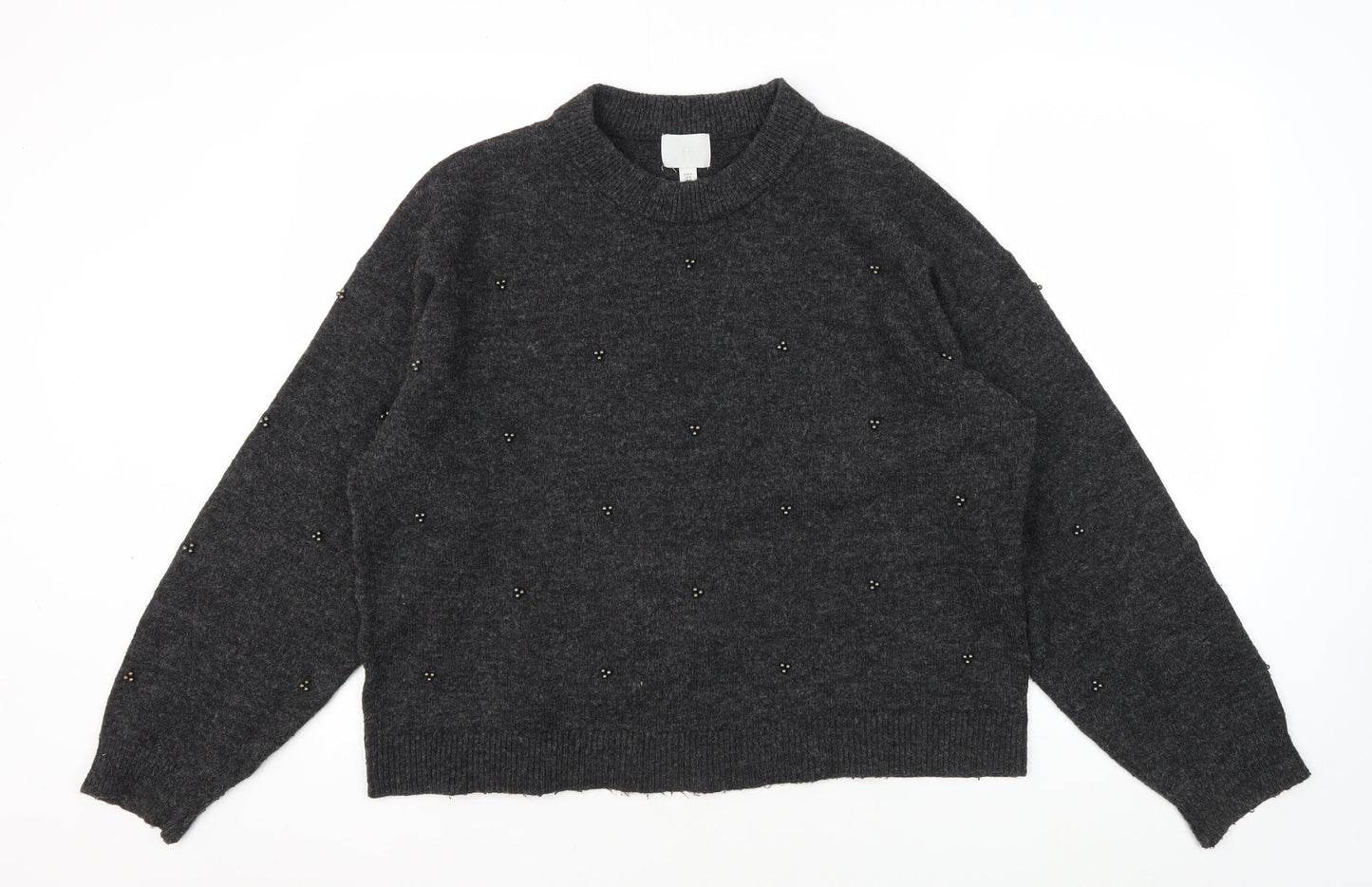 Womens UK Size M H&M Grey Pullover Jumper