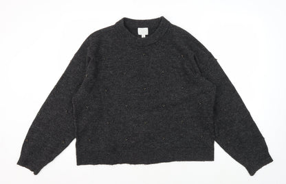 Womens UK Size M H&M Grey Pullover Jumper
