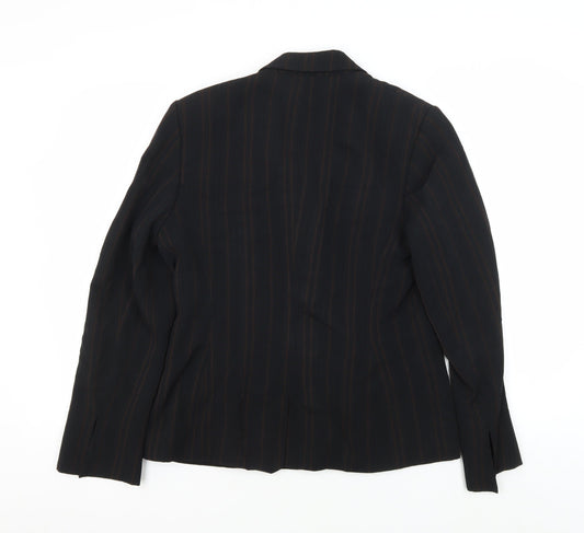 Jasper Conran Women's Black Pinstripe Suit Jacket, Size 12