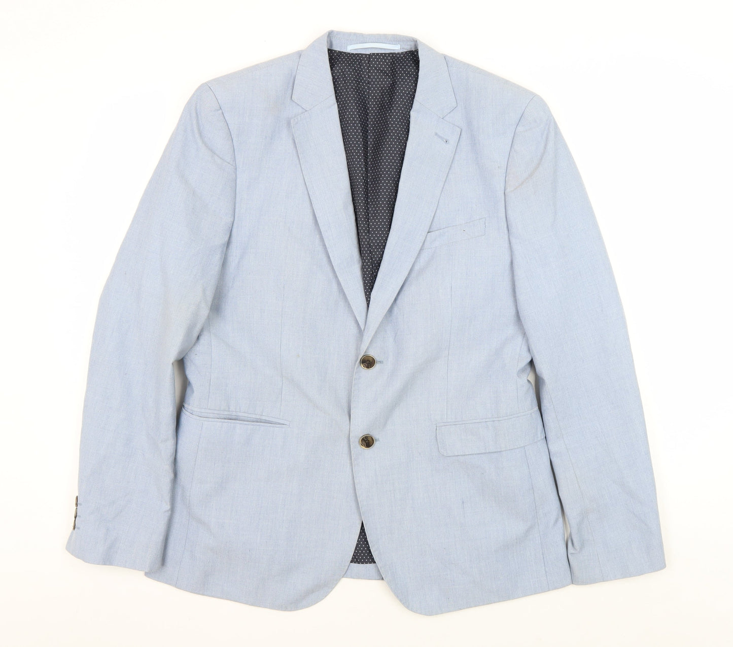 Mens UK Size M Burton Regular Blue Suit Jacket