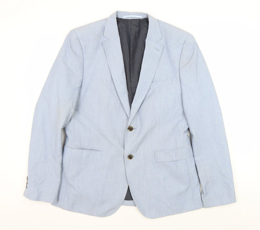 Mens UK Size M Burton Regular Blue Suit Jacket