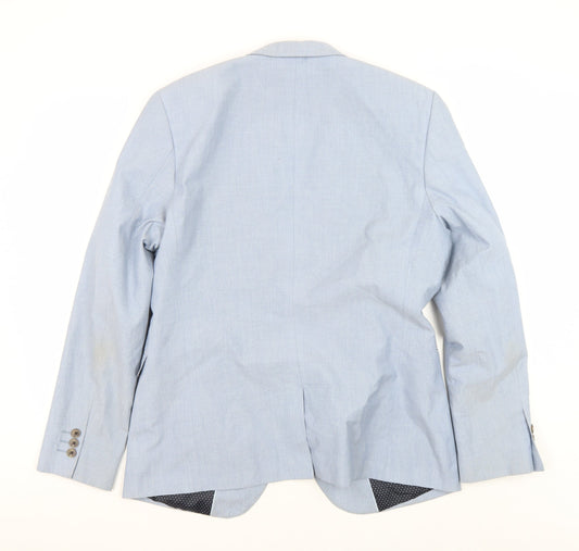 Mens UK Size M Burton Regular Blue Suit Jacket