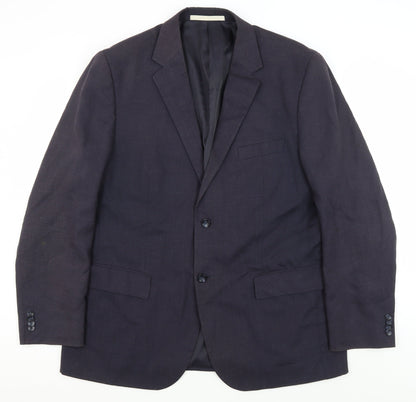 Mens UK Size 44 Marks and Spencer Regular Blue Suit Jacket