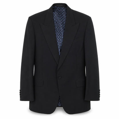 Mens UK Size 44 Moss Bros Regular Black Suit Tuxedo