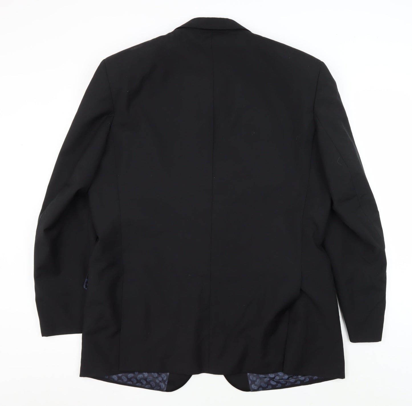 Mens UK Size 44 Moss Bros Regular Black Suit Tuxedo