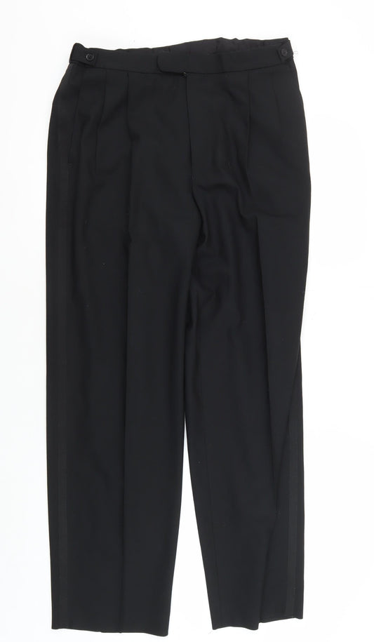 Marks & Spencer Men's Black Medium Dress Pants