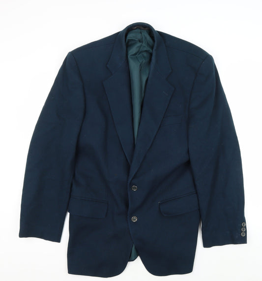Mens UK Size 40 BHS Regular Blue Suit Jacket