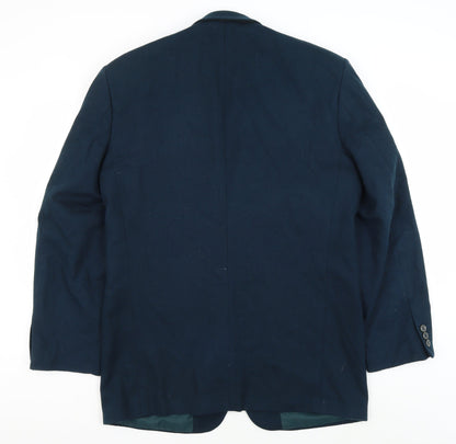 Mens UK Size 40 BHS Regular Blue Suit Jacket