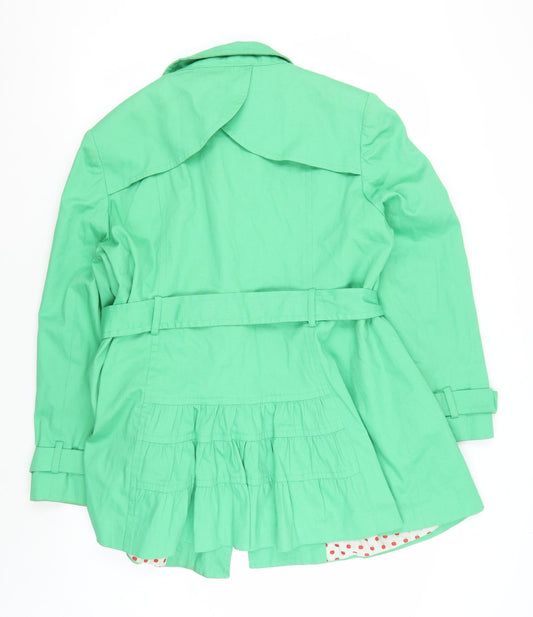Red Herring Women's Green Trench Coat Size 18