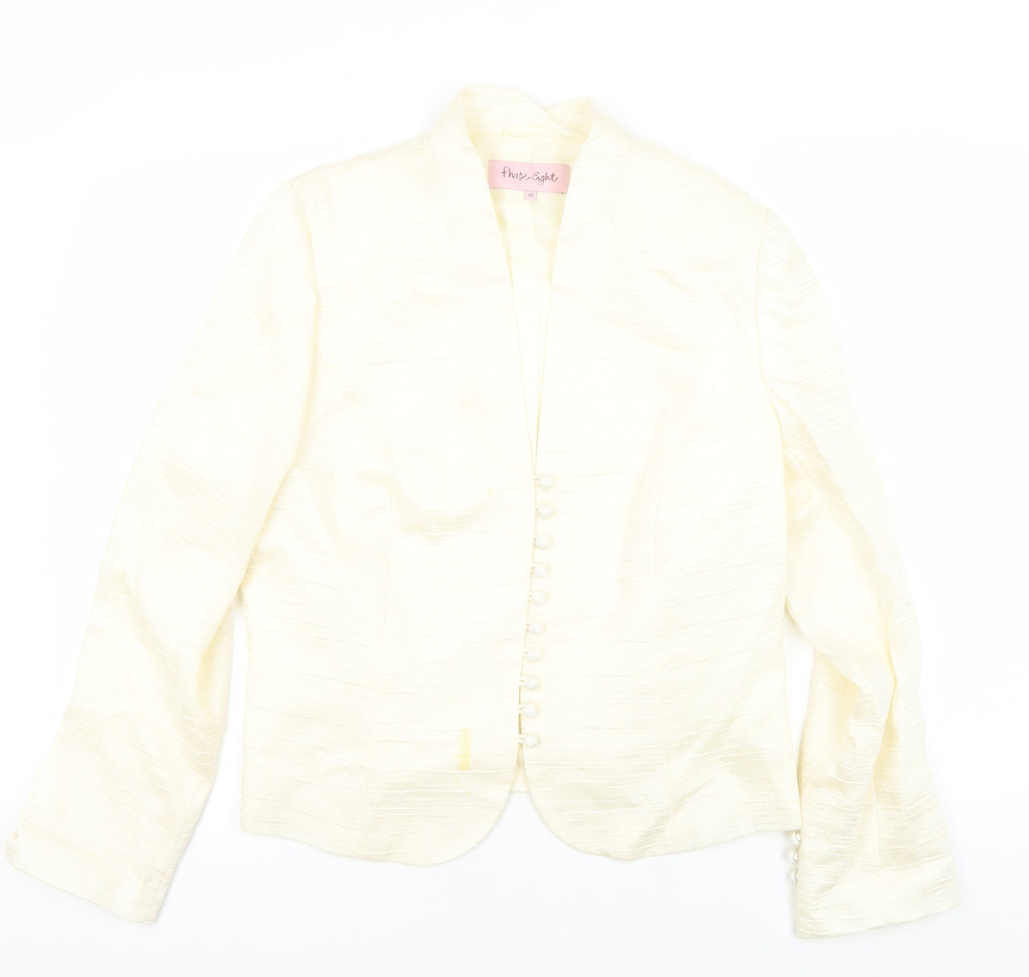 Phase Eight Women Ivory Blazer Size 16 Long Sleeve