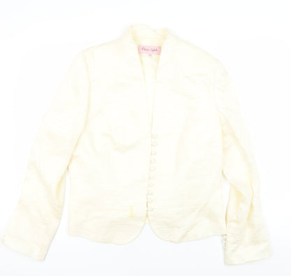Phase Eight Women Ivory Blazer Size 16 Long Sleeve