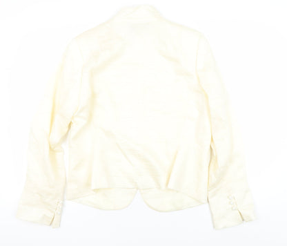 Phase Eight Women Ivory Blazer Size 16 Long Sleeve