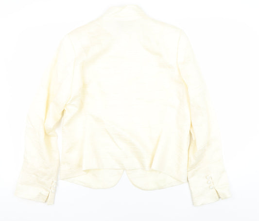 Phase Eight Women Ivory Blazer Size 16 Long Sleeve