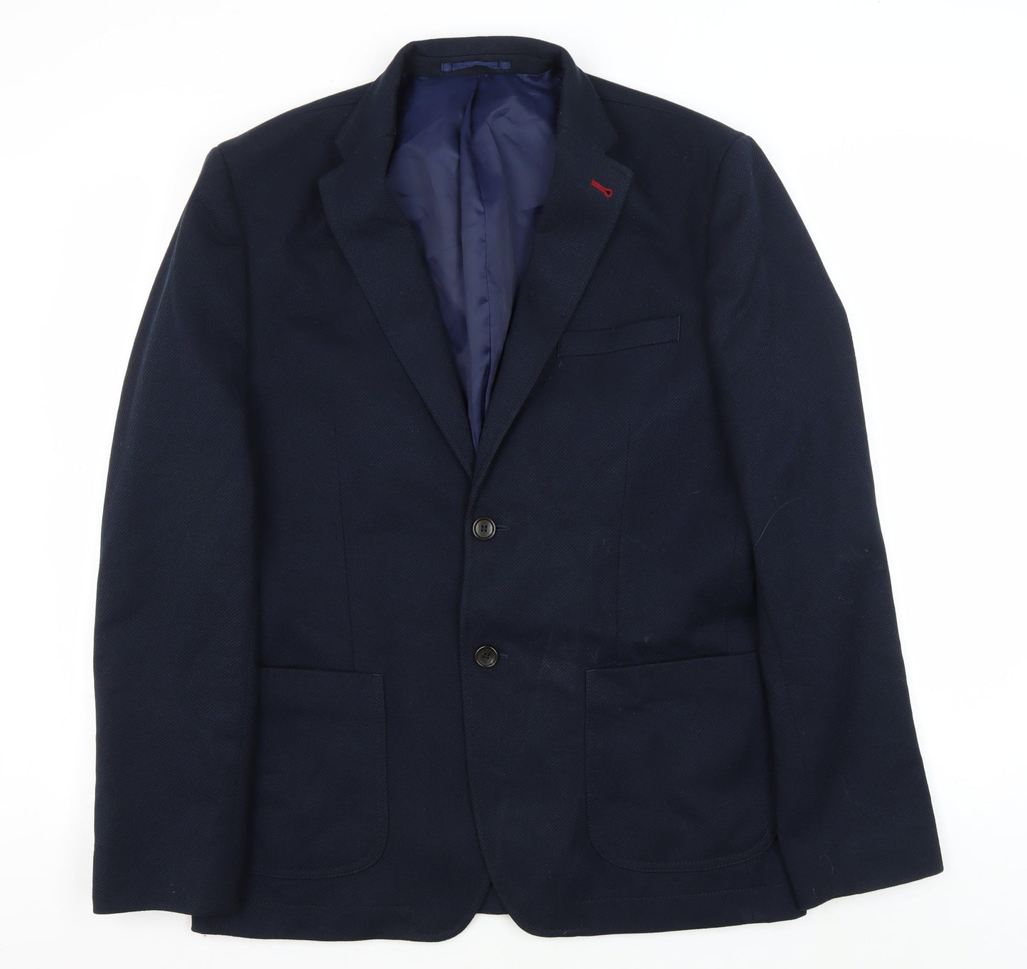 Mens UK Size 40 Burton Regular Blue Suit Jacket