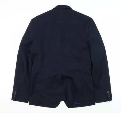 Mens UK Size 40 Burton Regular Blue Suit Jacket