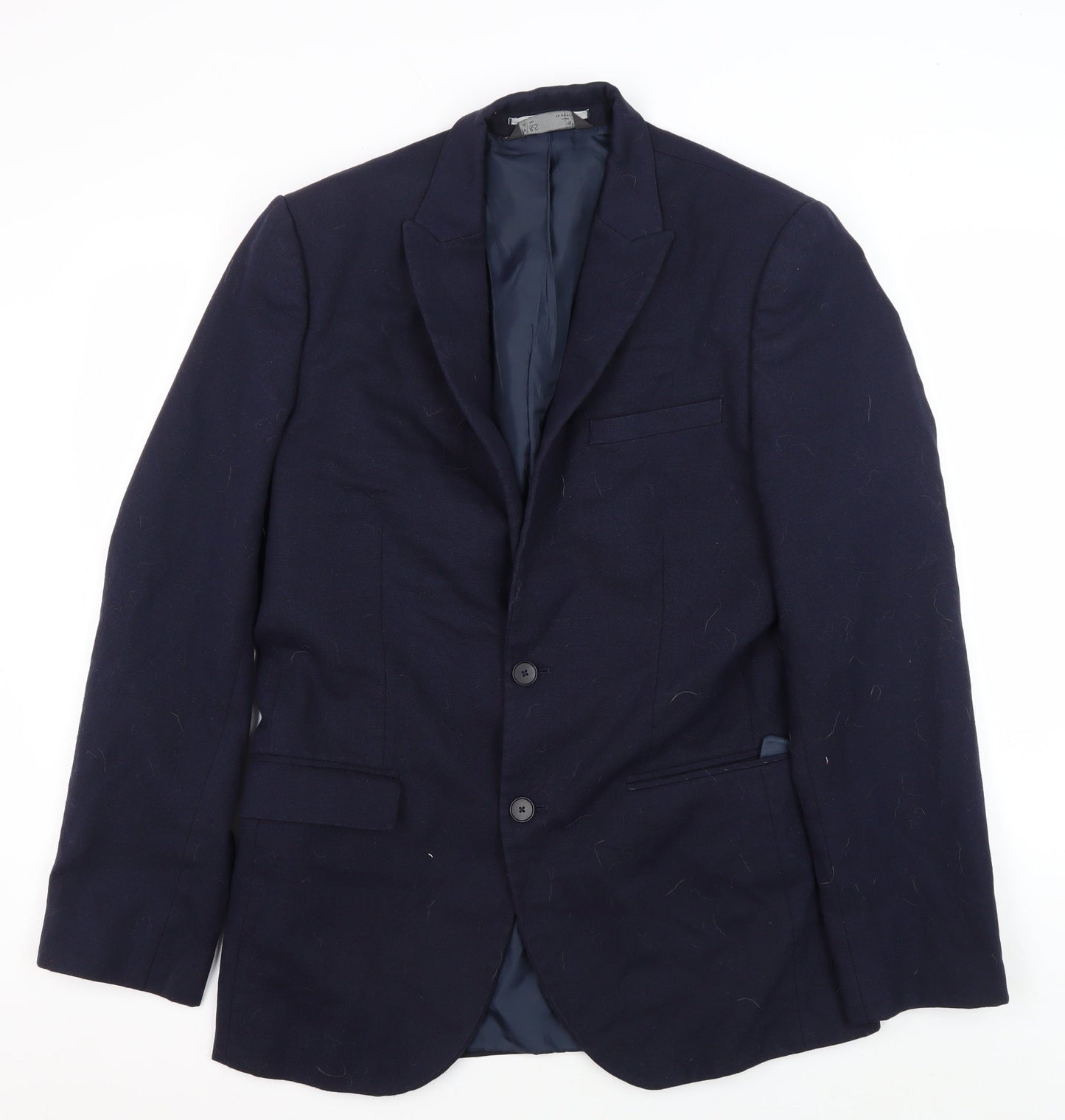 Mens UK Size 40 Marks and Spencer Regular Blue Suit Jacket