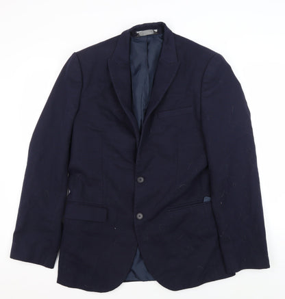Mens UK Size 40 Marks and Spencer Regular Blue Suit Jacket