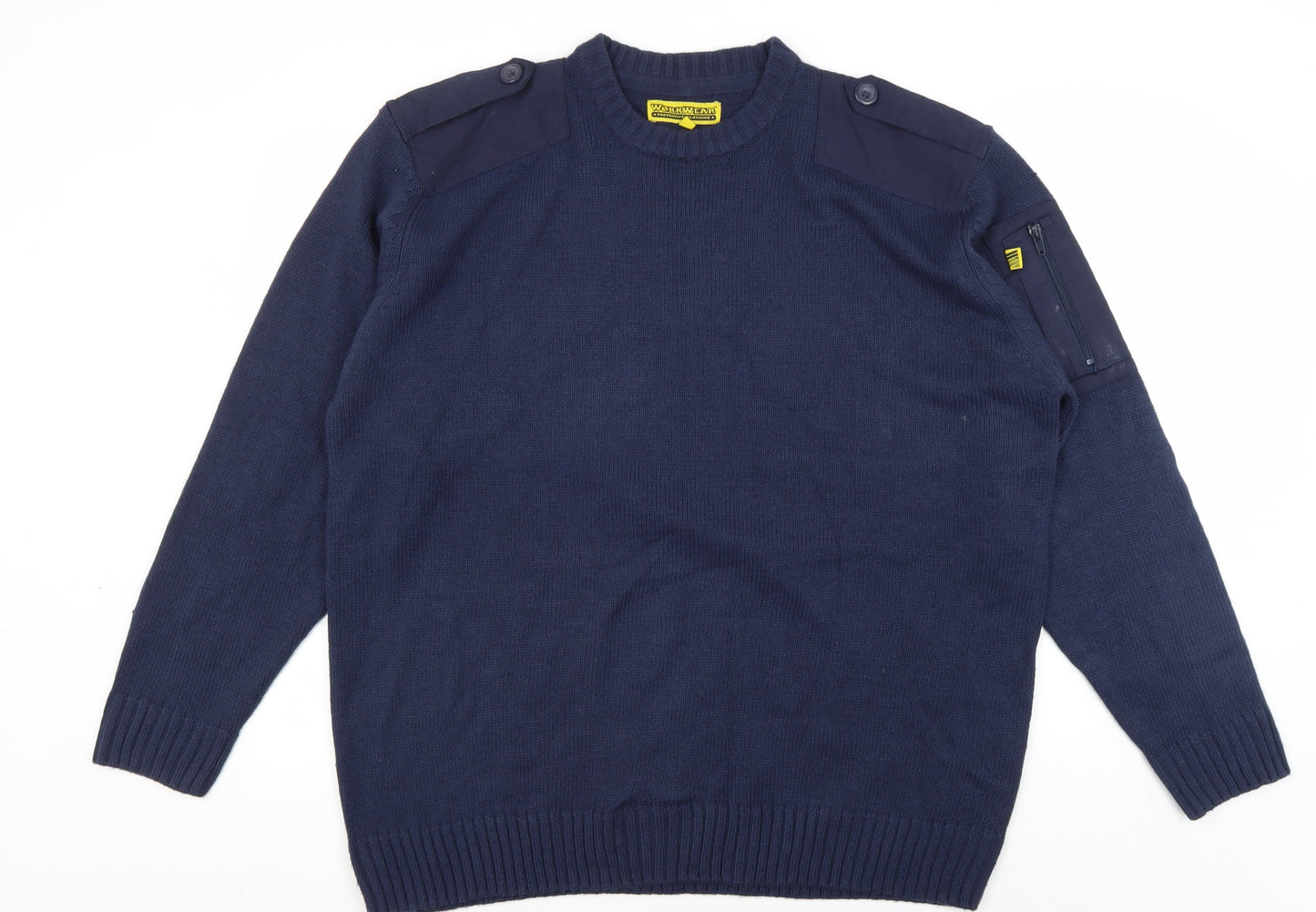 Workwear Men's Blue XL Pullover Jumper