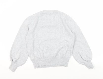 Jack Wills Women's Grey Pullover Jumper Size 8