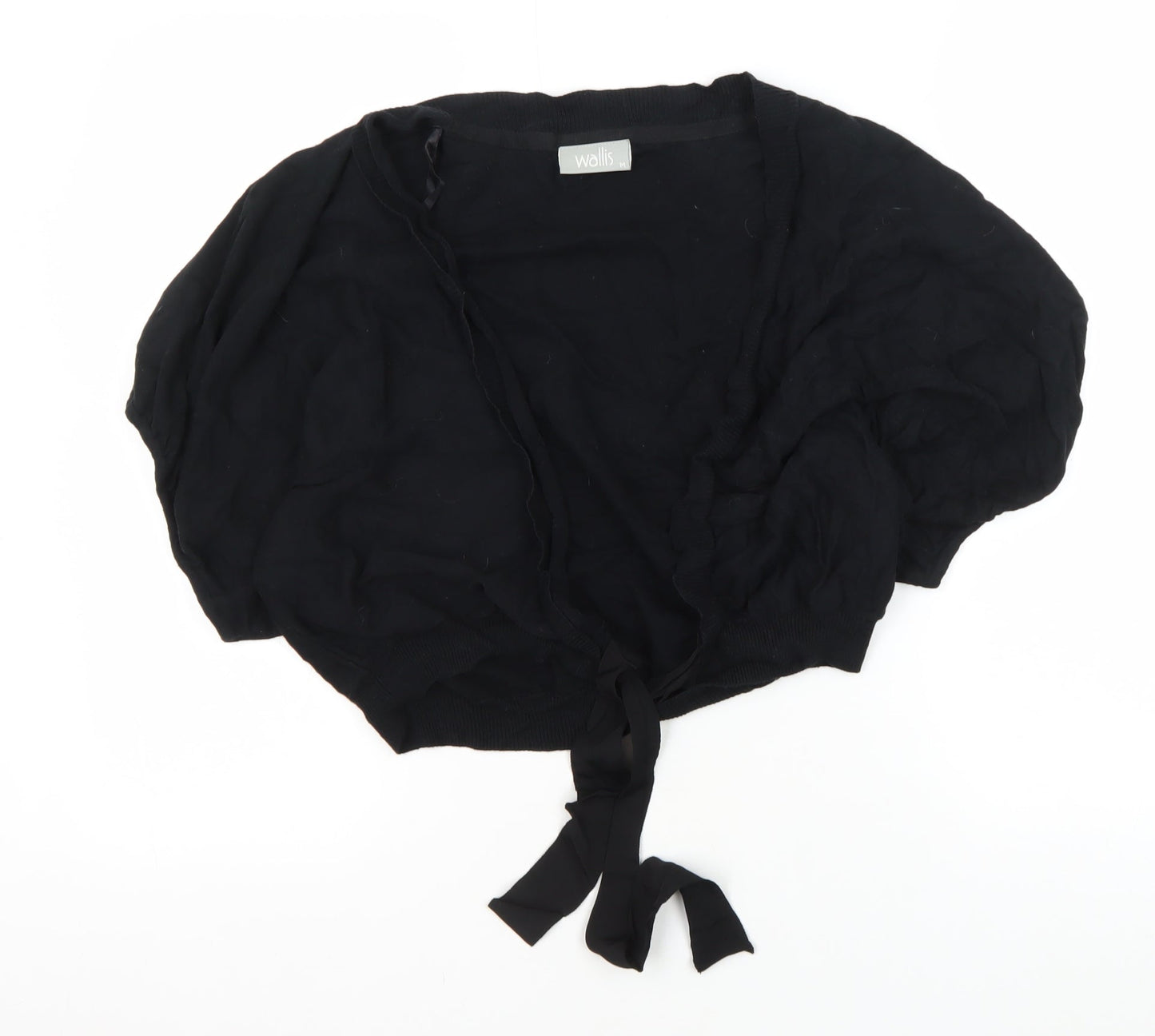 Womens UK Size M Wallis Black Shrug Jumper